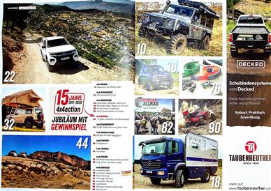 4 x 4 action Inhaltsverzeichnis