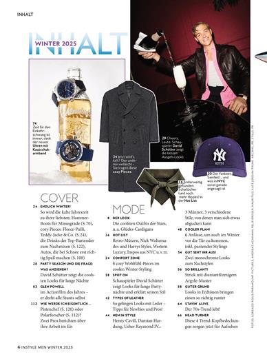Instyle Men Inhaltsverzeichnis