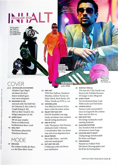 Instyle Men Inhaltsverzeichnis