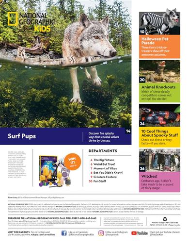 National Geographic Kids US Inhaltsverzeichnis