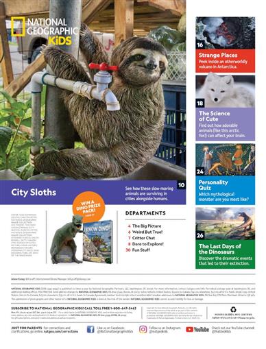 National Geographic Kids US Inhaltsverzeichnis