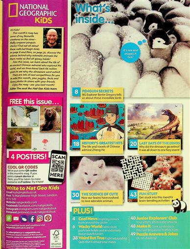 National Geographic Kids US Inhaltsverzeichnis