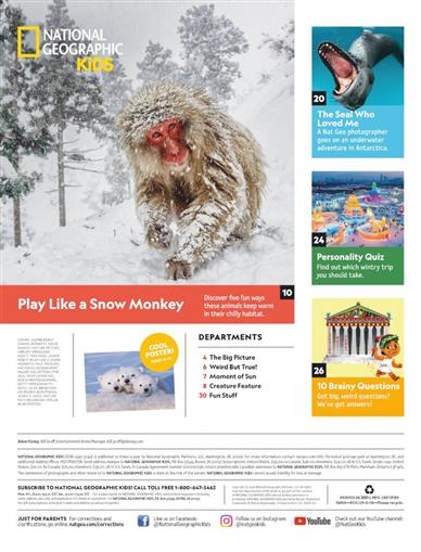 National Geographic Kids US Inhaltsverzeichnis