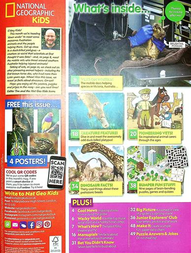 National Geographic Kids US Inhaltsverzeichnis