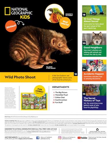 National Geographic Kids US Inhaltsverzeichnis
