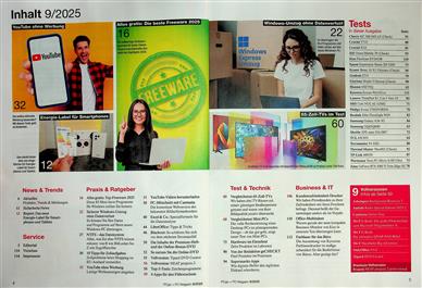PC GO + PC Magazin Inhaltsverzeichnis