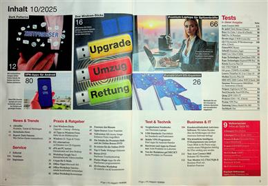 PC GO + PC Magazin Inhaltsverzeichnis