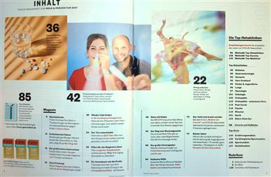 Focus Gesundheit Inhaltsverzeichnis