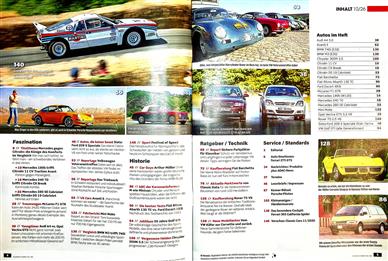 Classic Cars Auto Zeitung Inhaltsverzeichnis