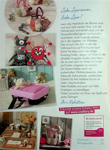 Diana Nähen für Weihnachten Inhaltsverzeichnis
