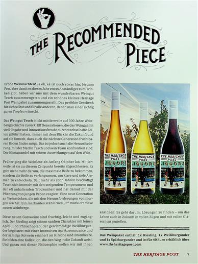 The Heritage Post Inhaltsverzeichnis