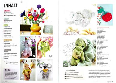 Amigurumi Magazin Inhaltsverzeichnis