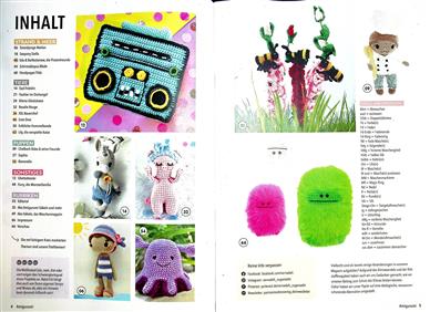 Amigurumi Magazin Inhaltsverzeichnis