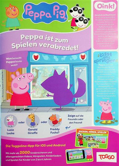 Peppa Pig Inhaltsverzeichnis