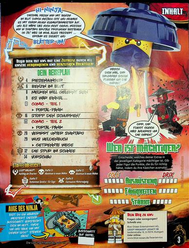 LEGO Ninjago Legacy Inhaltsverzeichnis