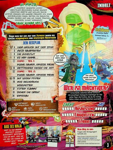 LEGO Ninjago Legacy Inhaltsverzeichnis