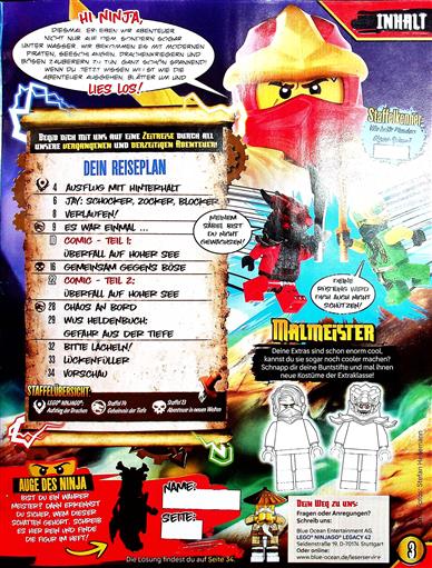 LEGO Ninjago Legacy Inhaltsverzeichnis
