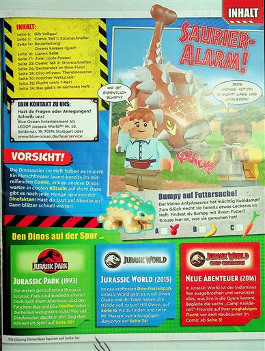 LEGO Jurassic World Inhaltsverzeichnis