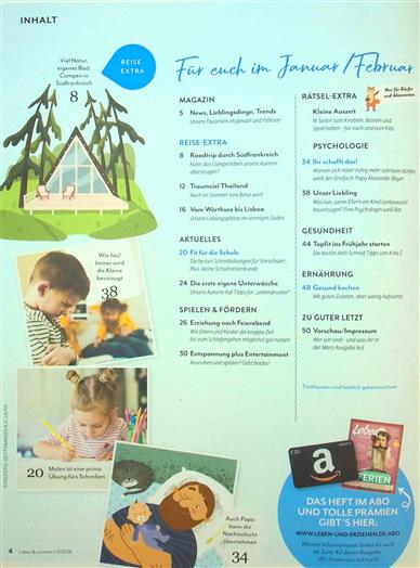 Leben & Erziehen Inhaltsverzeichnis