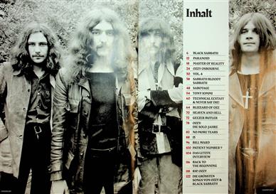 Classic Rock OZZY & Black Sabbath Inhaltsverzeichnis