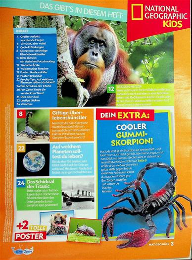 National Geographic Kids Inhaltsverzeichnis