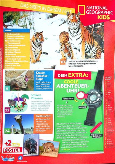 National Geographic Kids Inhaltsverzeichnis