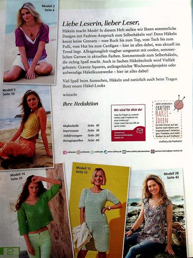 Meine Sommerliche Häkelmode Inhaltsverzeichnis