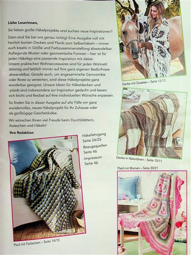 Häkeln für Zuhause Decken & Plaids Inhaltsverzeichnis