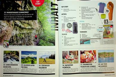 Wandern & Reisen Inhaltsverzeichnis