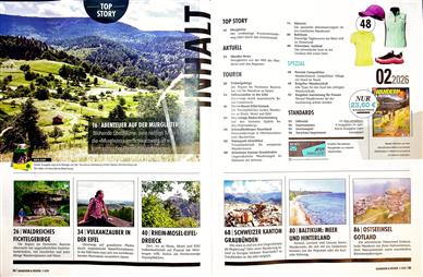 Wandern & Reisen Inhaltsverzeichnis