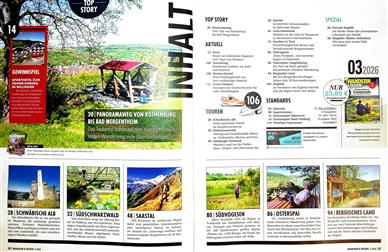 Wandern & Reisen Inhaltsverzeichnis
