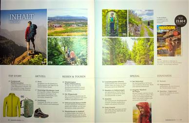 Wandern & Reisen Inhaltsverzeichnis