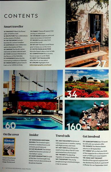 National Geographic Traveller UK Inhaltsverzeichnis