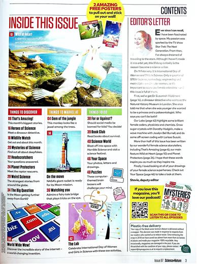 The Week Junior Science + Nature Inhaltsverzeichnis
