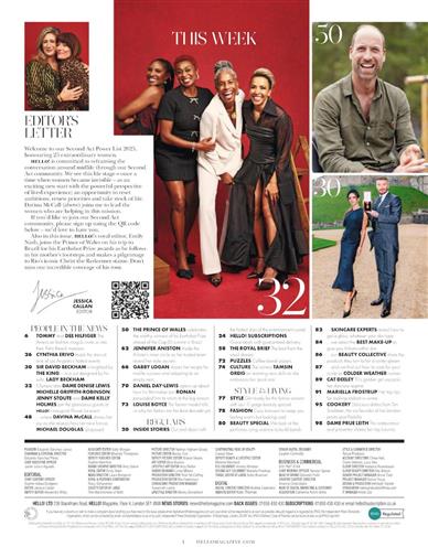 Hello (UK) Inhaltsverzeichnis