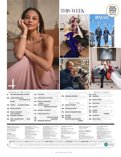 Hello (UK) Inhaltsverzeichnis