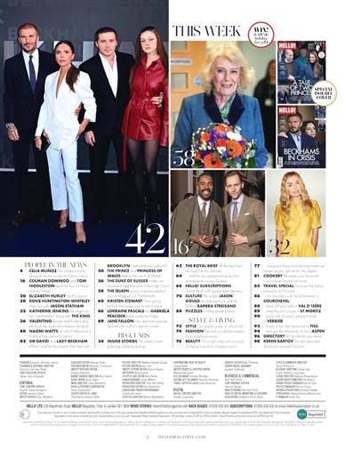 Hello (UK) Inhaltsverzeichnis