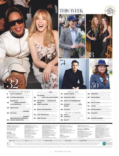 Hello (UK) Inhaltsverzeichnis