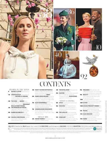 Hello (UK) Inhaltsverzeichnis