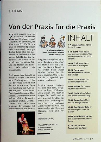 Breeder Special Inhaltsverzeichnis