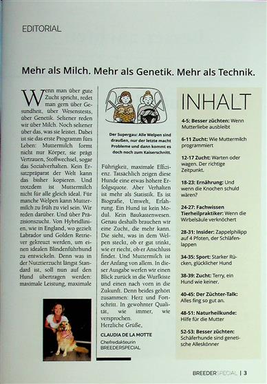 Breeder Special Inhaltsverzeichnis