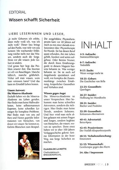 Breeder Special Inhaltsverzeichnis