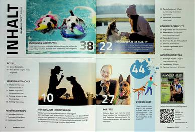 Hundewelt Sport Inhaltsverzeichnis