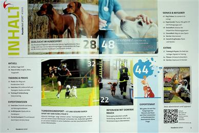 Hundewelt Sport Inhaltsverzeichnis