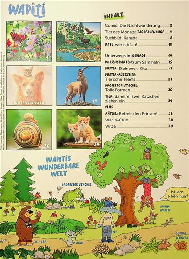 Wapiti Inhaltsverzeichnis