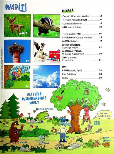 Wapiti Inhaltsverzeichnis