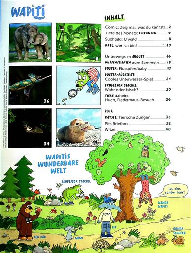 Wapiti Inhaltsverzeichnis