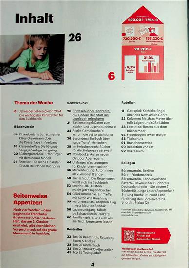 Börsenblatt Inhaltsverzeichnis