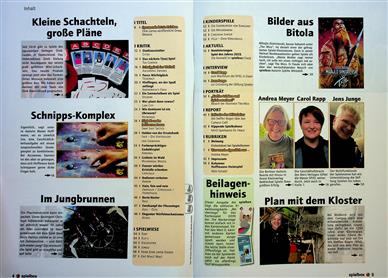 Spielbox Inhaltsverzeichnis