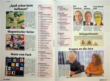Spielbox Inhaltsverzeichnis